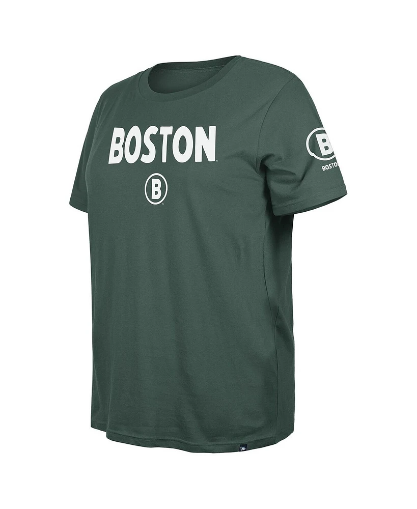 New Era Women's Green Boston Red Sox 2025 City Connect Plus T-Shirt