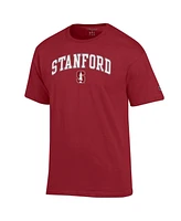 Champion Men's Cardinal Stanford Arch Over Logo T-Shirt