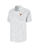 Antigua Men's White Texas Longhorns Lush Button-Up Shirt