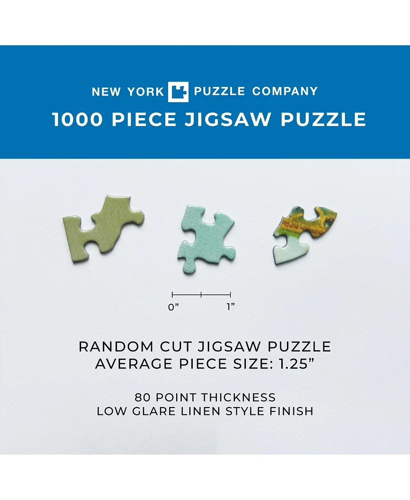 New York Puzzle Company Forget-me-not Spring 1000 Piece Puzzle