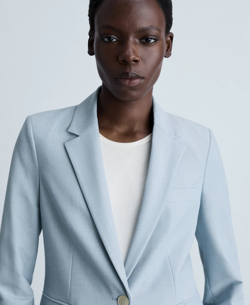 Mango Women's Fitted Suit Jacket
