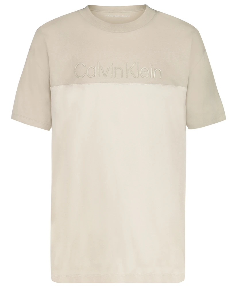 Calvin Klein Big Boys Foil Short Sleeve T-Shirt