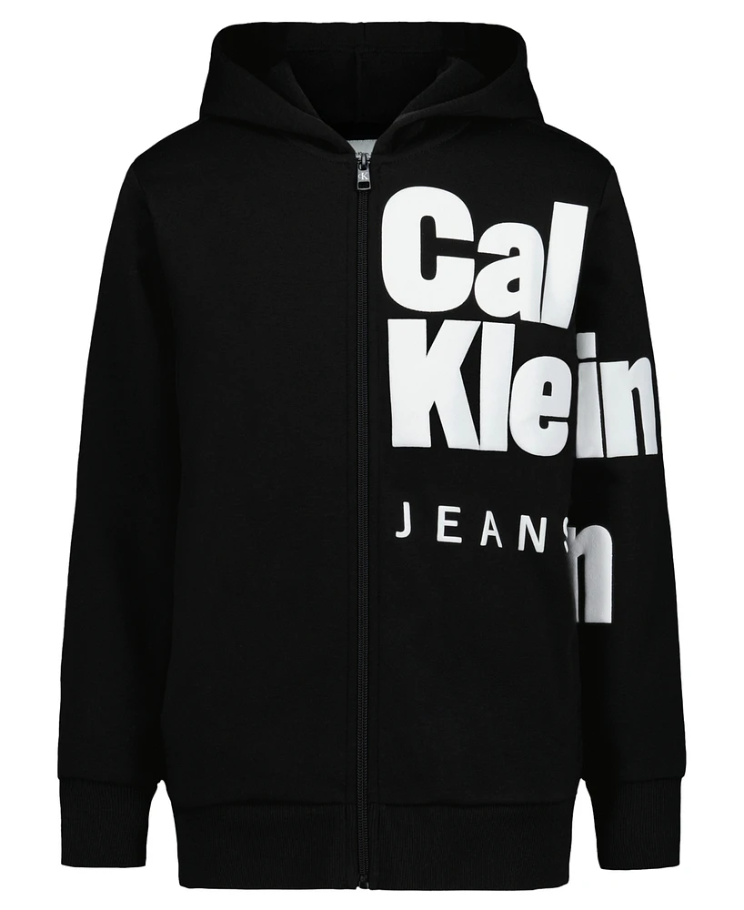 Calvin Klein Big Boys Puff Print Fashion Hoodie