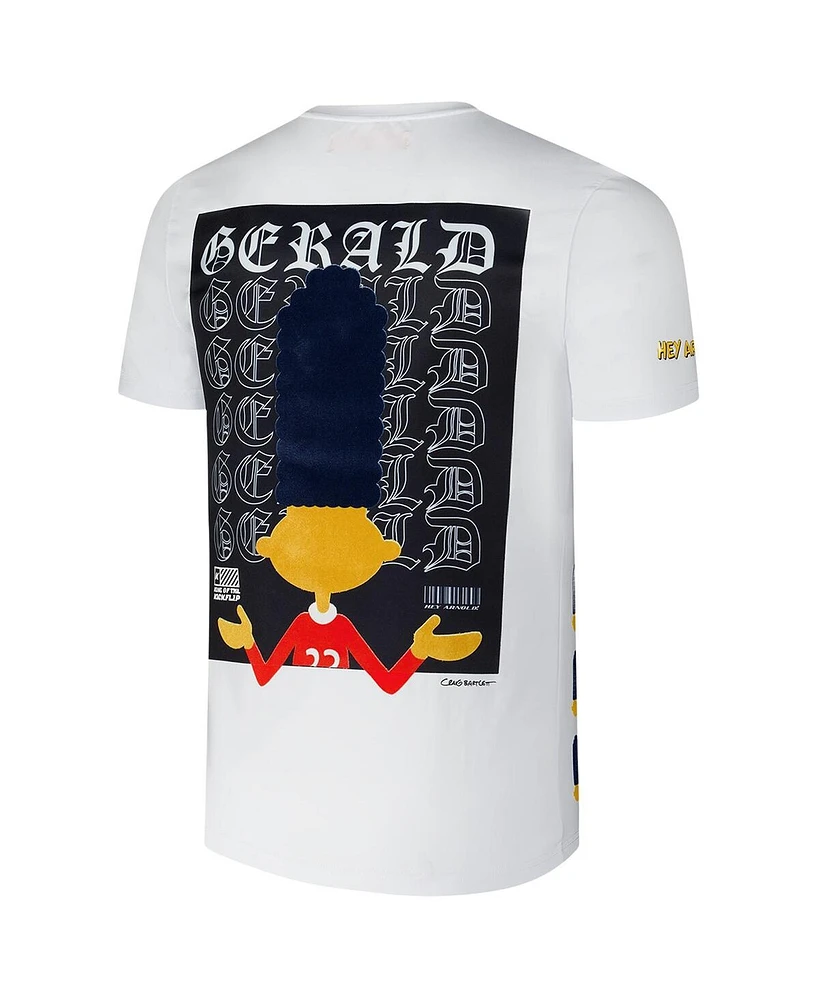 Freeze Max Men's White Hey Arnold Gerald Olde English T-Shirt