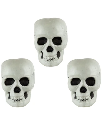 Northlight Bag of Skulls Halloween Decorations, Set of 3
