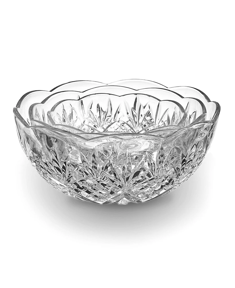 Godinger Dublin Crystal Round Serving Bowl, Set of 3