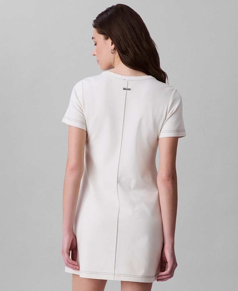 Calvin Klein Women's Short Sleeve Shift Dress