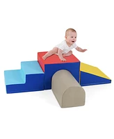 Slickblue Kids Climb and Crawl Foam Play Set Soft Blocks for Indoor Play