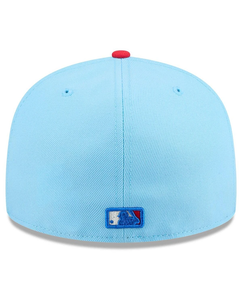 New Era Men's Light Blue/Red St. Louis Cardinals 2025 Fourth of July 59FIFTY Fitted Hat