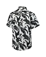 Tommy Bahama Men's Black Washington Commanders Sunnyvale Blooms Camp Button-Up Shirt