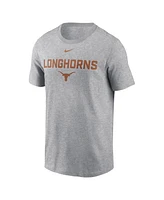 Nike Men's Heather Gray Texas Longhorns Campus 2-Hit T-Shirt