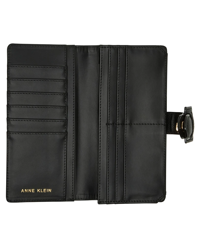 Anne Klein Covered Buckle Bifold Wallet