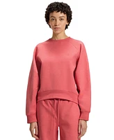 Boss by Hugo Women's Melange Cotton-Blend Sweatshirt
