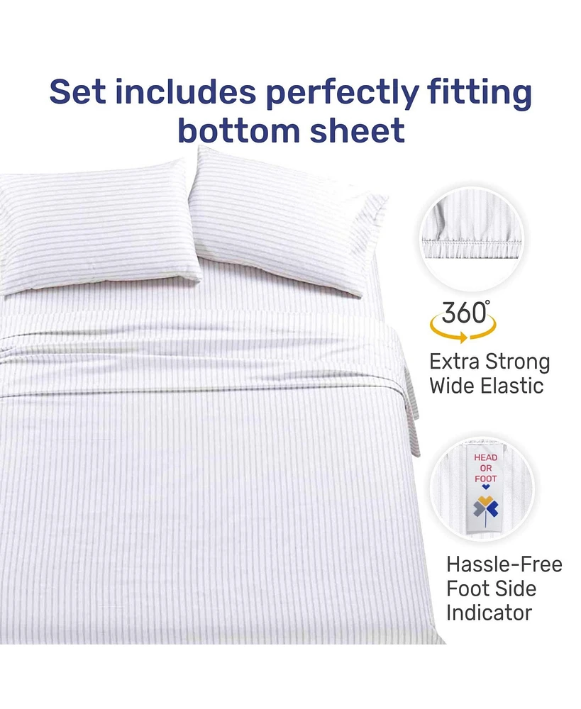 600 Thread Count 100% Cotton Printed Sheet Set