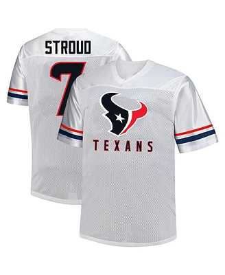 Fanatics Men's C.j. Stroud White Houston Texans Big Tall V-Neck Fashion Jersey