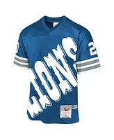 Mitchell & Ness Big Boys and Girls Barry Sanders Blue Detroit Lions 1996 Throwback Fashion Jersey