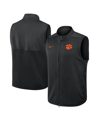 Nike Men's Black Clemson Tigers Primetime Victory Performance Full-Zip Vest