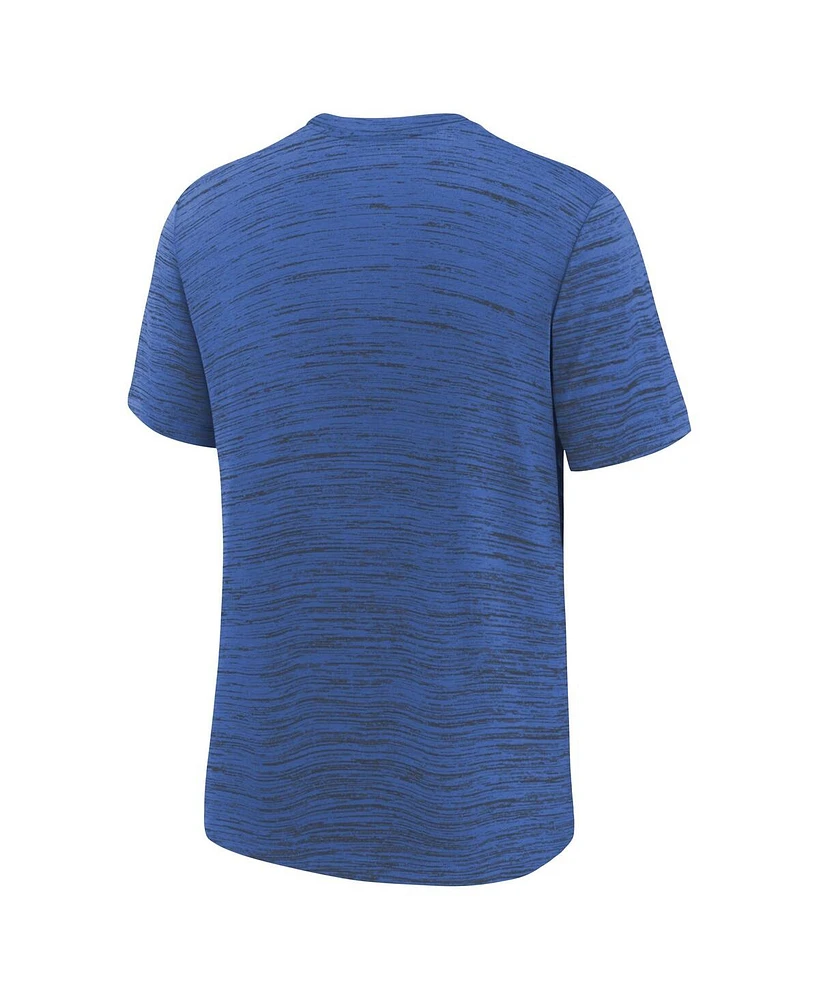 Nike Big Boys and Girls Blue Detroit Lions Sideline Velocity Performance T-Shirt