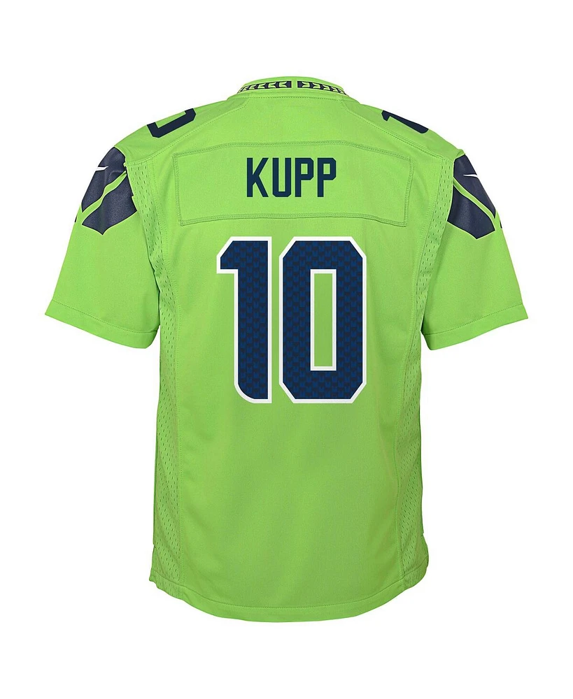 Nike Big Boys and Girls Cooper Kupp Neon Green Seattle Seahawks Alternate Game Jersey