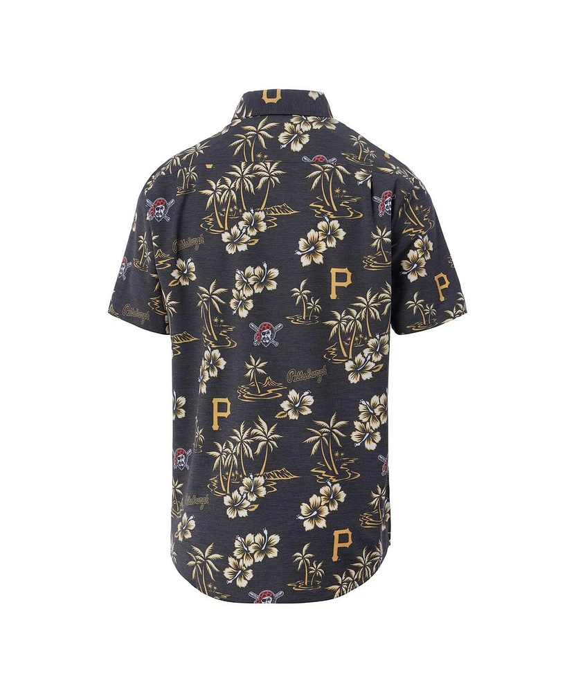 Reyn Spooner Men's Black Pittsburgh Pirates Kekai Button-Down Shirt