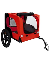 Streamdale Furniture Pet Bike Trailer - Folding, Quick Release, Leash