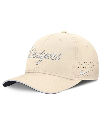 Nike Men's Cream Los Angeles Dodgers Rise Performance Flex Hat