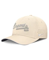 Nike Men's Cream Atlanta Braves Rise Performance Flex Hat