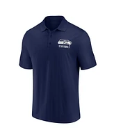 Fanatics Men's College Navy Seattle Seahawks Lockup Polo Shirt