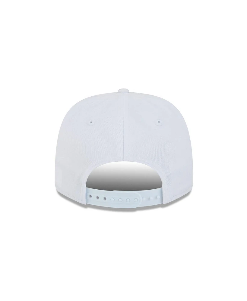 New Era Men's White Florida Panthers Team Lockup 9SEVENTY Adjustable Hat