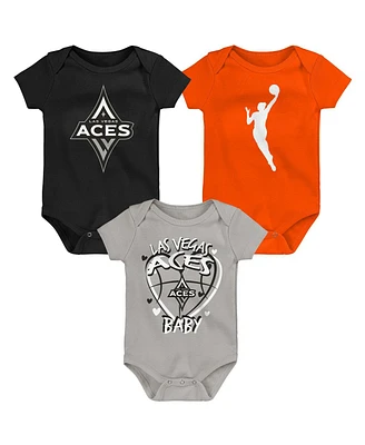 Outerstuff Newborn 3-Piece Las Vegas Aces Slide Home Creeper Set