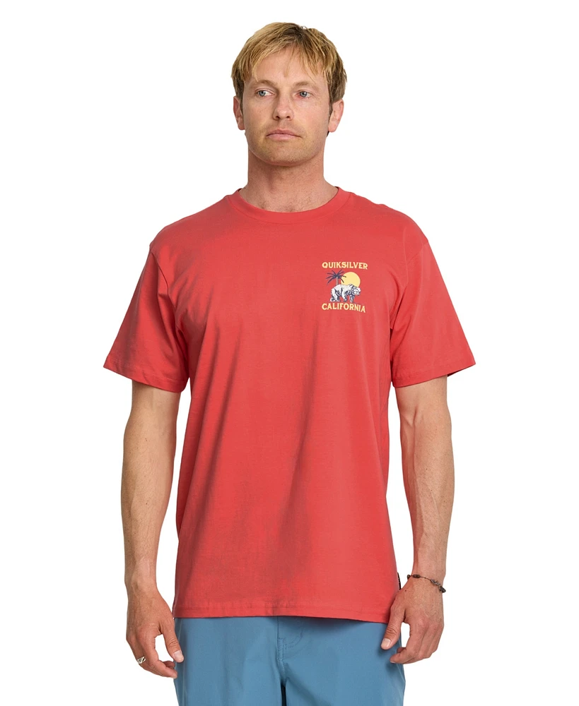 Quiksilver Men's California Bear Set Short Sleeve T-Shirt