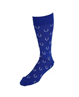 Trafalgar Men's Lucky Horseshoe Over The Calf Pima Cotton Novelty Dress Sock (1 Pair)