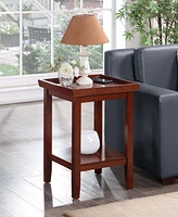 Convenience Concepts 18" Wood Ledgewood End Table with Shelf