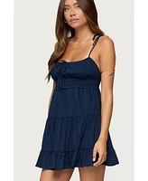 Edikted Women's Sontana Ruched Tiered Mini Dress