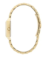 Olivia Burton Women's Quartz Gold-Tone Stainless Steel Bracelet Watch 25.5mm x 20.5mm