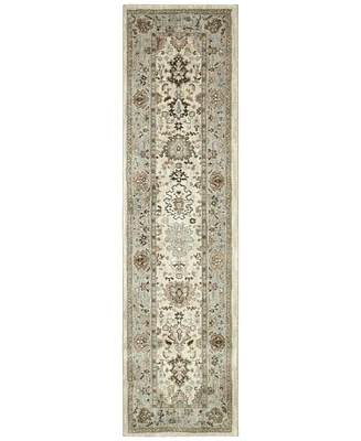 Closeout! Karastan Euphoria Adare Cream 2'4" x 7'10" Runner Rug