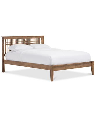 Blades Modern Window-Pane Style Full Platform Bed