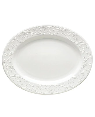 Lenox Dinnerware, Opal Innocence Carved Large Oval Platter