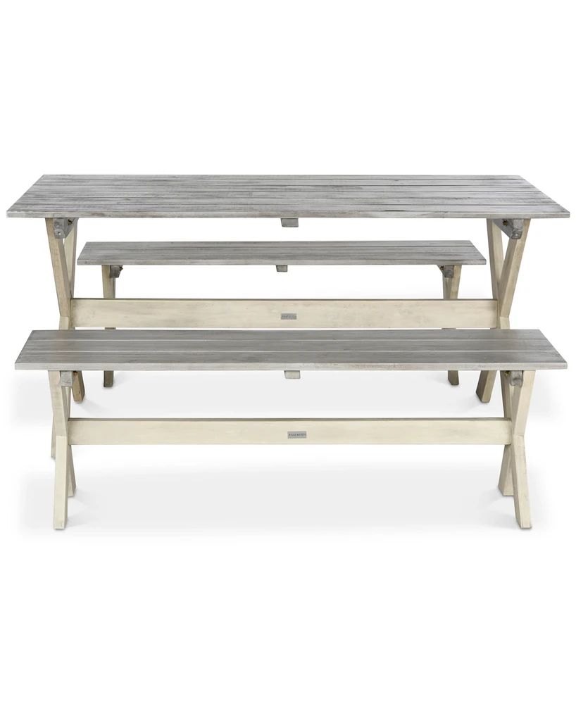 Eliana Outdoor 3-Pc. Picnic Dining Table Set