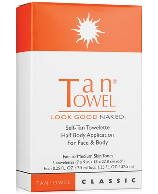 TanTowel Half Body Classic Self-Tan Towelette, 5-Pk.