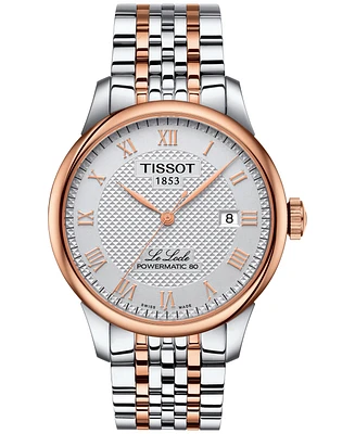 Tissot Men's Swiss Automatic Le Locle Two-Tone Stainless Steel Bracelet Watch 39mm