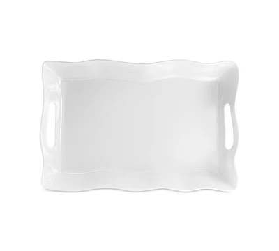 Q Squared Ruffle Melamine Rectangular Tray