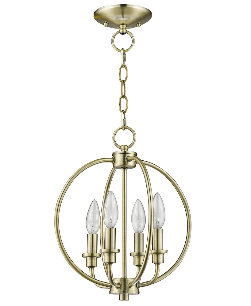 Livex Milania 4- Light Metal Pendant