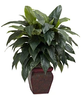 Nearly Natural Cordyline Plant with Decorative Vase
