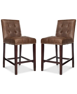 Ora Faux Leather Counter Stool (Set Of 2)