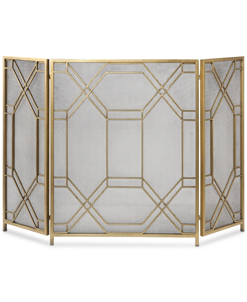 Uttermost Rosen Gold-Leaf Fireplace Screen