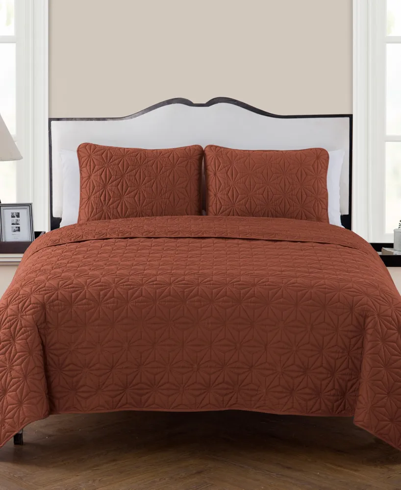 Vcny Home Kaleidoscope 3-Pc. Quilt Set