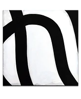Ready2HangArt, 'Lines Iii' Shape Canvas Wall Art, 40x40"