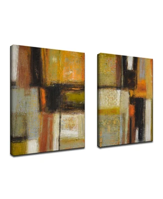 Ready2HangArt, 'Down to Earth I/Ii' 2 Piece Abstract Canvas Wall Art Set, 40x30"