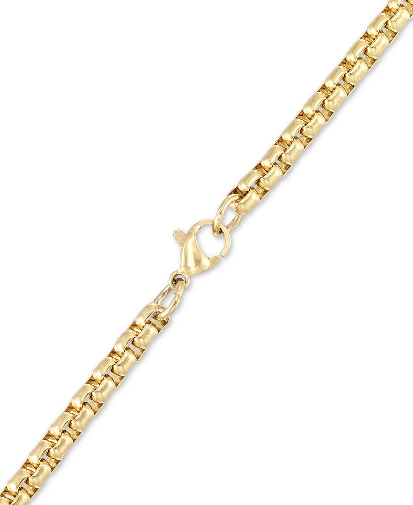 Legacy for Men by Simone I. Smith Crystal Lion King 24" Pendant Necklace Gold-Tone Ion-Plated Stainless Steel